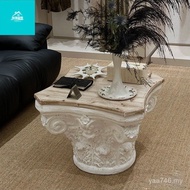 Distressed Side Table Retro Style Coffee Table American Style Carved B & B Coffee Table French Balco