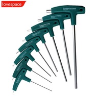 LOVESPACE 1Pc T Type Hex Key Allen Wrench Set Hexagonal Wrench with Rubber Handle J3Z3