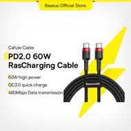 Baseus 60W USB Type C to Type C Cable QC 3.0 Quick Charge Cable for Samsung S20 Huawei Vivio Oppo Fa