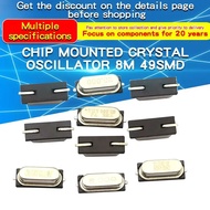 10PCS 4Mhz 6Mhz 8Mhz 12Mhz 11.0592MHZ 14.318MHZ 16MHZ 20MHz 24MHZ 25MHZ SMD Quartz Crystal Resonator