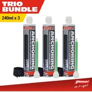 Pioneer Pro Anchoring Epoxy 240ml Cartridge x3
