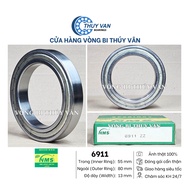 Vòng bi bạc đạn mỏng hạt tròn cầu 6808 6810 6906 6907 6909 6911 nắp phớt kim loại hãng NMS Nhật Bản