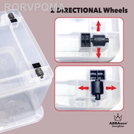 【new】▫♗▨Abbaware Clear Storage Box Transparent/ (30L/50L/80L) Kotak Simpanan roda/Storage Box with wheels/ Storage conta