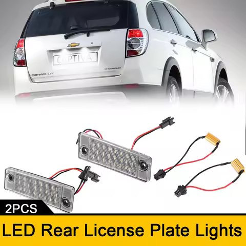 2x 6000K Canbus LED Rear License Number Plate Lights for Chevrolet Captiva 2006-2013 Opel Antara 200