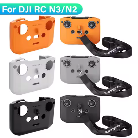 Silicone Cover For DJI RC N3/N2/N1 Dust-proof Protective Cover Strap For DJI Flip/Neo/Air 3S/Mini 5 