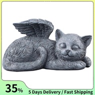 Statue Memorial Crafts Angel Cat Statue