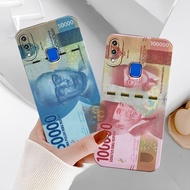 [GOLDEN Case][08] Softcase VIVO Y91/Y93/Y95 [FINGER] MONEY Motif - Contemporary Case - Procamera Cas