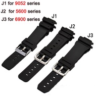 TPU Watch Band for Casio DW5600 DW5610 DW6900 DW9052 Series Sport Watch Accessories Men Waterproof Rubber Strap Watch Bracelet