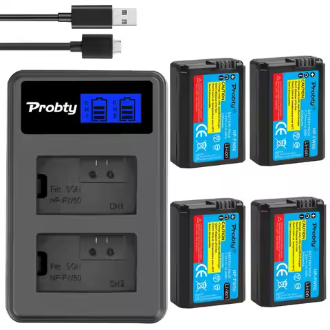 FOR SONY NP-FW50 NP FW50 Camera Battery + LCD USB Dual Charger for Sony Alpha a6500 a6300 a6000 a500