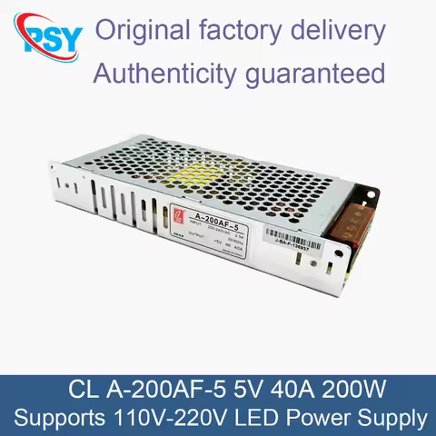 CL-A-200AF-5 Switching Power Supply 5V 40A 200W 110-240V Variable Power Supply LED Module Display Ul