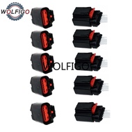 WOLFIGO For Ford Transit Mk7 Mk8 TDCI MAF Air Mass Sensor Connector Plug 3U2Z-14S411-FJAA,3W4T-14A46