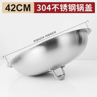 K-88/Oubaoxin304Stainless Steel Pot Cover Thickened Integrated Molding30/32/34/36/38cmHeightened Wok Lid Food Grade 2WUK