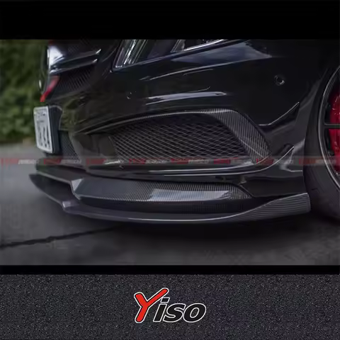 Suitable for A-class A45 AMG A45 carbon fiber front bumper front lip A45 Modified encirclement varis
