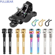 PULLBEAR Bicycle Disc Brakes Screws, Titanium with Fixing Clip Disc Brake Pad Bolts, Lightweight Pin