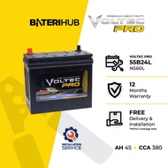 [Installation Provided] Bateri Kereta 55B24L 55B24LS | Voltec PRO | Car Battery NS60LS BateriHub