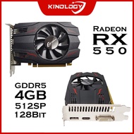 QAZWS Kinology AMD RX 550 4GB GDDR5การ์ดจอ128Bit DVI HDMI DP PCI-E 3.0 Radeon GPU Rx 550การ์ดวิดีโอเ