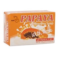 NEW RELEASED! Original RDL Papaya Skin Whitening Brightening Soap With Milk (100% Natural Formula With Vitamin A, C, E)