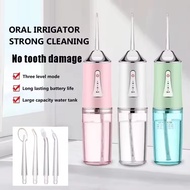 Oral Irrigator Portable Dental Water Flosser USB Rechargeable Water Jet Floss Tooth Pick 4 Jet Tip 3