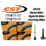 Bicycle Inner Tube 622 - Road Bike / Touring Bike / Hybrid Bike - 700x25/32C 700x35/43C