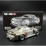 MINI GT X KAIDO HOUSE NISSAN SKYLINE R34 JADE GREEN MDX 2023 EXCLUSIVE READYY