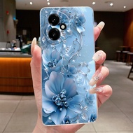 สำหรับ Honor 400 5G เคสใส DNY-NX9หรูหราแฟชั่นผีเสื้อนิ่มลายดอกไม้เจลลี่เคสกันกระแทก Honor 400 Pro เค