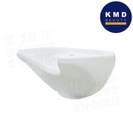Ceramic Basin White Sitting Type Size Width 64 x55x22 Cm. Concave Around The Neck To Sleep And Wash 