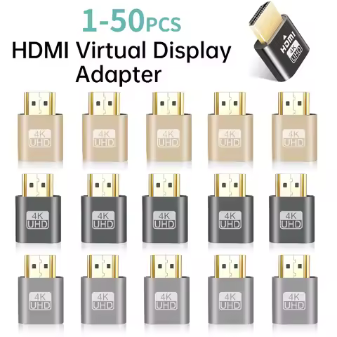 1-50PCS HDMI Virtual Display 4K HDMI DDC EDID Dummy Plug EDID Display Cheat Virtual Plug HDMI Dummy 