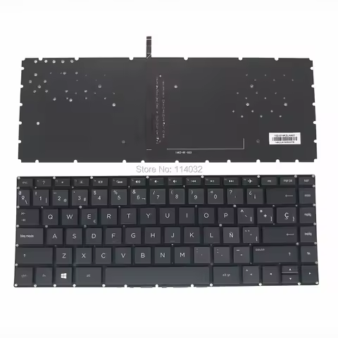 AR Arabic SP Spanish Backlit Keyboard for HP Pavilion 14-AB 14-AL Series x360 13u AB006TU 848184 A41