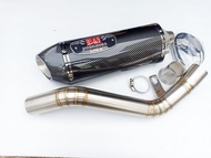 ท่อไอเสียมอไซ ท่อนินจา ชุดท่อสลิปออน Kawasaki Ninja(คาวาซากิ นินจา) ZX25R+โยชิ R77เคฟล่า 17นิ้ว