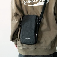 SAD系列豎款手機包 側背包輕便ipad mini包 多功能斜挎包 格紋黑