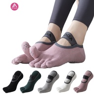 Airactive Leisure  Yoga Toe Socks Female Pilates Dance Cotton Anti-slip Breathable Socks
