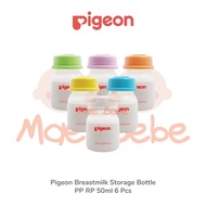 Pigeon Breastmilk Storage PP RP Slim Neck Bottle 50ml Breast Milk Bottle 6 Pcs