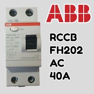 RCCB/ELCB ABB BRAND TYPE FH202 AC 40 a