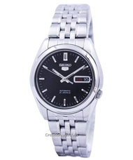 Seiko 5 SNK361K1 SNK361K SNK361 Analog Automatic Black Dial Stainless Steel Men's Watch