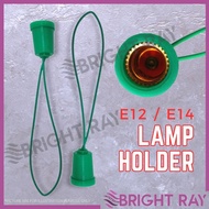 E12 / E14 PVC Lamp Holder Light Bulb Holder For LED or Normal Light Bulb Accessories Electronic Lamp