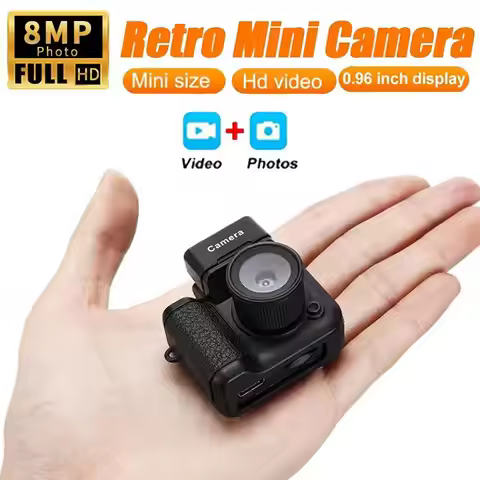 Y4000 HD 1080P Mini Keychain Camera With Flash Lamp Battery Dock Portable Video Recorder DV With Scr