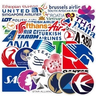 50pcs Rimowa Laptop Luggage Airline Sticker - Waterproof Luggage Sticker