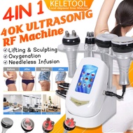 Ultrasonic Cavitation Machine RF Slimming Fat Burnner 80K4IN 1 减肥仪 Cavitation Ultrasonic RF Radio Fr