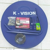 ready PAKET LENGKAP PARABOLA K-VISION 75CM+RECEIVER K-VISION K2000