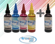 Choice Inkjet ทุกรุ่น น้ำหมึกเติมใช้ได้กับทุกรุ่น All Model 4 สี (สีดำฟ้าแดงเหลือง) 1ชุด แถมดำ 1 ขวด