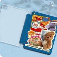 เคสไอแพด Pro11 2024 Air6 Air5 Gen9 10.2 cute bear เคส ipad หมีน้อยน่ารัก Pro 11 2022/21 case iPad Ge