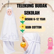 Telekung Putih Sekolah / Telekung Budak Sekolah