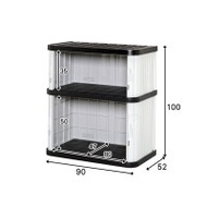 日本IRIS 愛麗思防水戶外陽台收納儲物櫃 (90*52*100cm) - ML1050V | 室外庭院防雨工具收納置物櫃