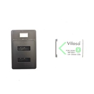 Viloso Sony BX1 NP-BX1 bx1 LCD Dual Type-C Charger OR Camera Battery NP-BX1