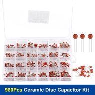 960PCS/Box Ceramic Capacitor Combination Kit  2PF-0.1UF 24Value Capacitor Set 3.9NF 10PF 22PF 33PF 4