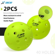 Amasport X-ACE Pickleball Ball 2Pcs, Professional Tournament Training Balls Durable and High Perform