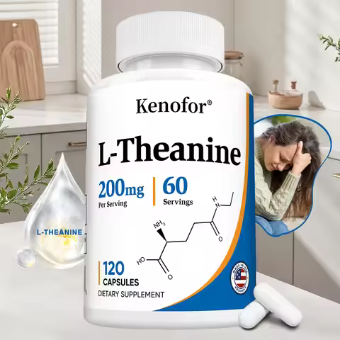 L-Theanine 200 Mg, Extra Strength Theanine Supplement – ​​Focus and Relaxation Support, Improved Sle