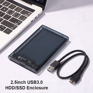 USB 3.0 SATA 2.5 Inch SSD HDD Enclosure Tool-Free Transparent External Hard Disk Casing Hdd Case Har