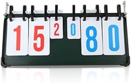 Flip Scoreboard Tabletop Score Flipper, Portable Flip Scorekeeper, Sport Scoreboard for Indoor & Out
