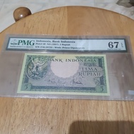 uang 5 rupiah kera 1957 pmg 67 epq